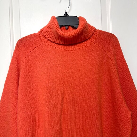 REISS Edina Cashmere Blend Roll Neck Sweater in Orange Size L - Picture 6 of 13
